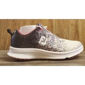 FootJoy Leisure Spikeless Golf Shoes Women's Size 10 Cream Black Pink